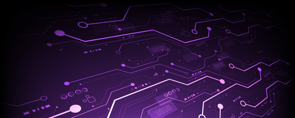 Abstract background Communication Network Circuit Board Concept digital technology