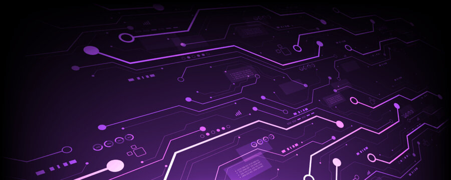 Abstract background Communication Network Circuit Board Concept digital technology