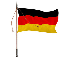 National flag of Germany. Background  with flag  of Germany.