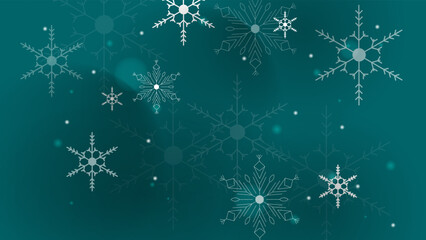 Snowflake Background Bundle with light and bokeh effect. , chrismast background