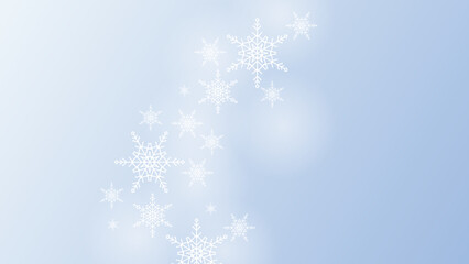 Naklejka na ściany i meble Snowflake Background Bundle with light and bokeh effect. , chrismast background