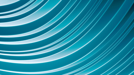 Blue Flowing Lines Background (3D Illustration)