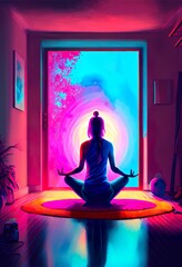 Yoga and Meditative Bliss (AI Generated)
