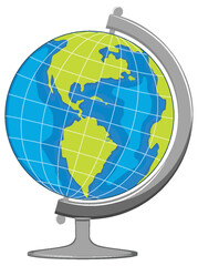 Earth globe model vector