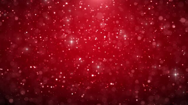 blinking red glowing sparkles stars background light video