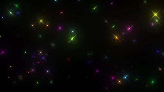 光　キラキラ　パーティクル　虹　エフェクト　ループ　CG背景　