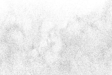 Distressed black texture. Dark grainy texture on white background. Dust overlay textured. Grain noise particles. Rusted white effect. Grunge design elements. Vector illustration, EPS 10.