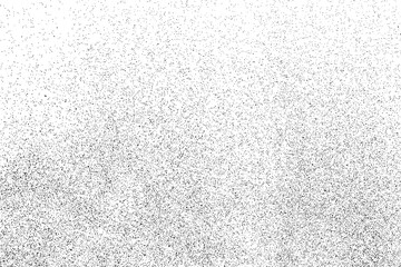 Distressed black texture. Dark grainy texture on white background. Dust overlay textured. Grain noise particles. Rusted white effect. Grunge design elements. Vector illustration, EPS 10.