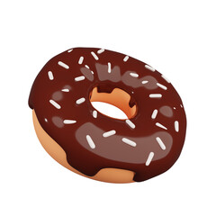 3D Donut Illustration