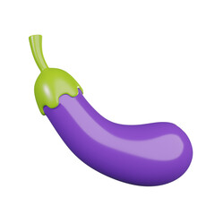 3D Eggplant Illustration