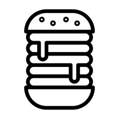 Burger Icon Line Style