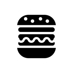 Burger Icon Glyph Style