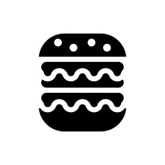 Burger Icon Glyph Style