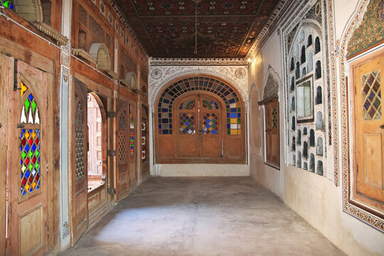 Peshawar, Pakistan - 31 Mar 2021: Sethi House Complex in Haji Camp, Sethi Street in Peshawar, Pakistan