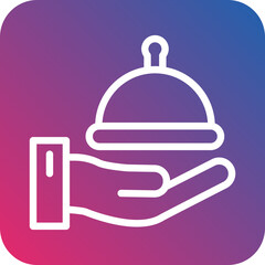 Room service Icon Style