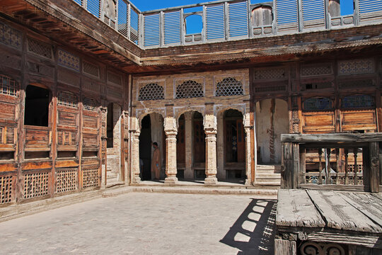 Peshawar, Pakistan - 31 Mar 2021: Sethi House Complex in Haji Camp, Sethi Street in Peshawar, Pakistan