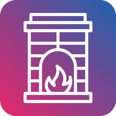 Fireplace Icon Style