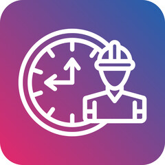 Working Hours Icon Style