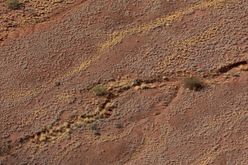 Aerial views of the surrounding land at Watarrka National Park - Kings Canyon, Northern Territory.