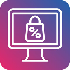 Online Sale Icon Style