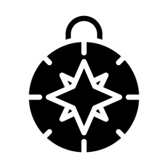 Compass Icon Glyph Style
