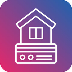 House Payment Icon Style