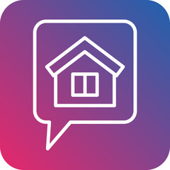 House Chat Icon Style