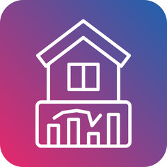 House Stats Icon Style