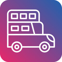 Double Decker Icon Style