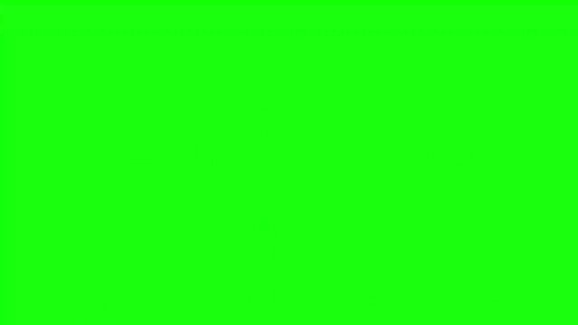 Japan Scribble Animation on Green Screen Background. Looping seamless animation. Set of variations motion graphic