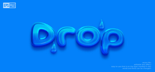 Editable text drop 3d style effect