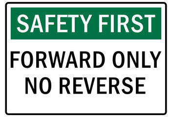 Parking lot sign and labels