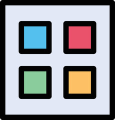 Grid Design Vector Icon
