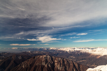 On the Matajur in a winter day
