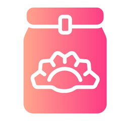 food pack gradient icon
