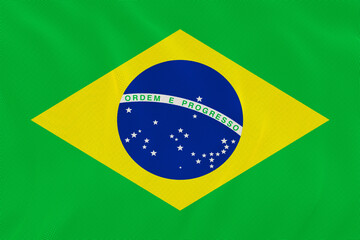 Fototapeta premium National flag of Brazil. Background with flag of Brazil