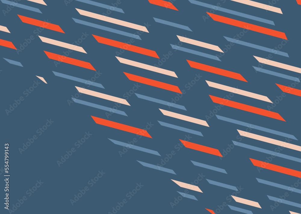 Poster Minimalist background with abstract colorful diagonal stripes pattern and with some copy space area