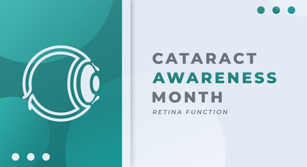 Happy Cataract Awareness Month Celebration Vector Design Illustration for Background, Poster, Banner, Advertising, Greeting Card