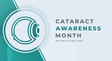 Happy Cataract Awareness Month Celebration Vector Design Illustration for Background, Poster, Banner, Advertising, Greeting Card