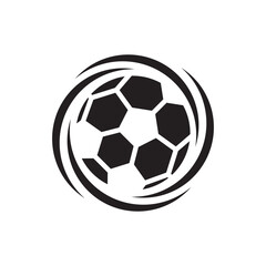 Football logo vector icon
