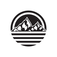 Mountain logo template vector icon 