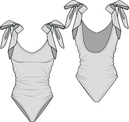 illustration of a swimsuits, underwear, body design