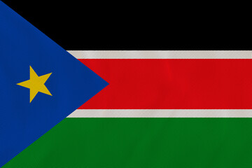 National flag of South Sudan. Background  with flag of South Sudan.