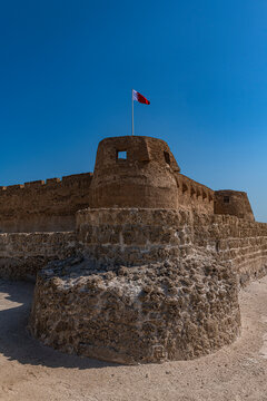 Bahrain, Muharraq Governorate, Arad, Exterior of historic Arad Fort