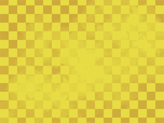 金色の市松模様の背景素材