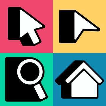 Mouse, Home, Search Curser Main computer icons