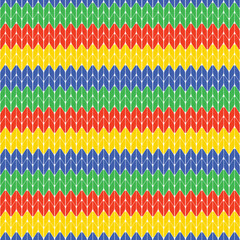 yellow, blue, red and green retro colorful outfit seamless pattern, fabric, nordic fabric, fabric pattern
