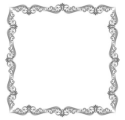 Luxury floral frame