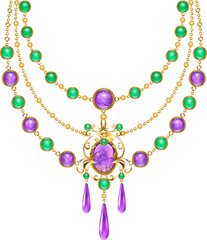 Necklace with Amethyst