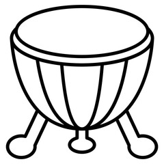 Obraz na płótnie Canvas drum traditional icon